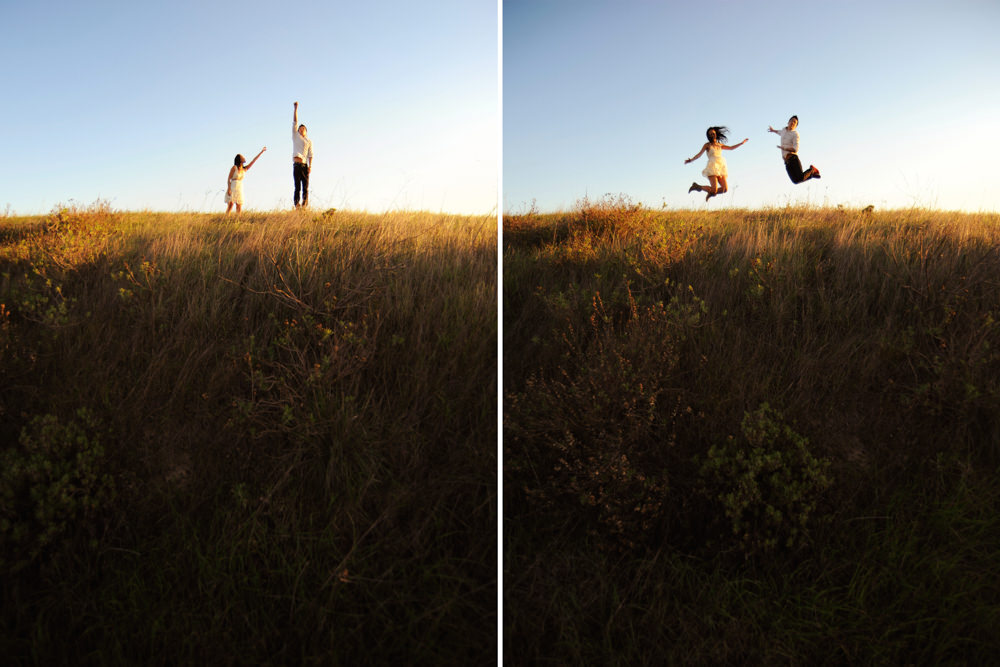 Malibu Jumping Engagement Photography