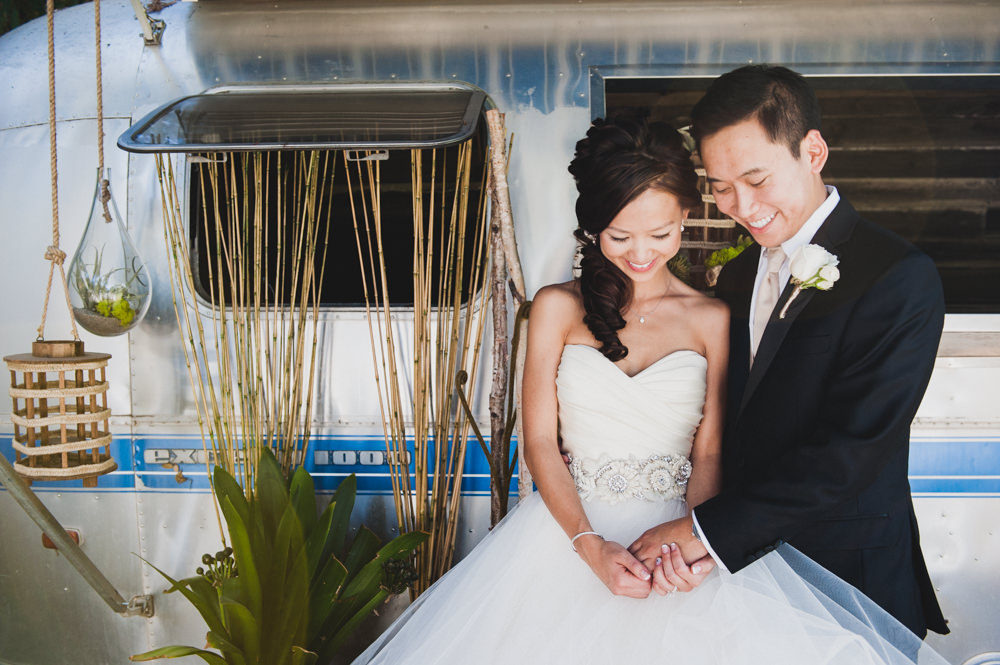 Calamigos Ranch Airstream Wedding Portrait