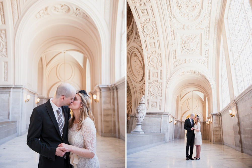 Couple Diptych In San Francisco City Hall 4th Floor