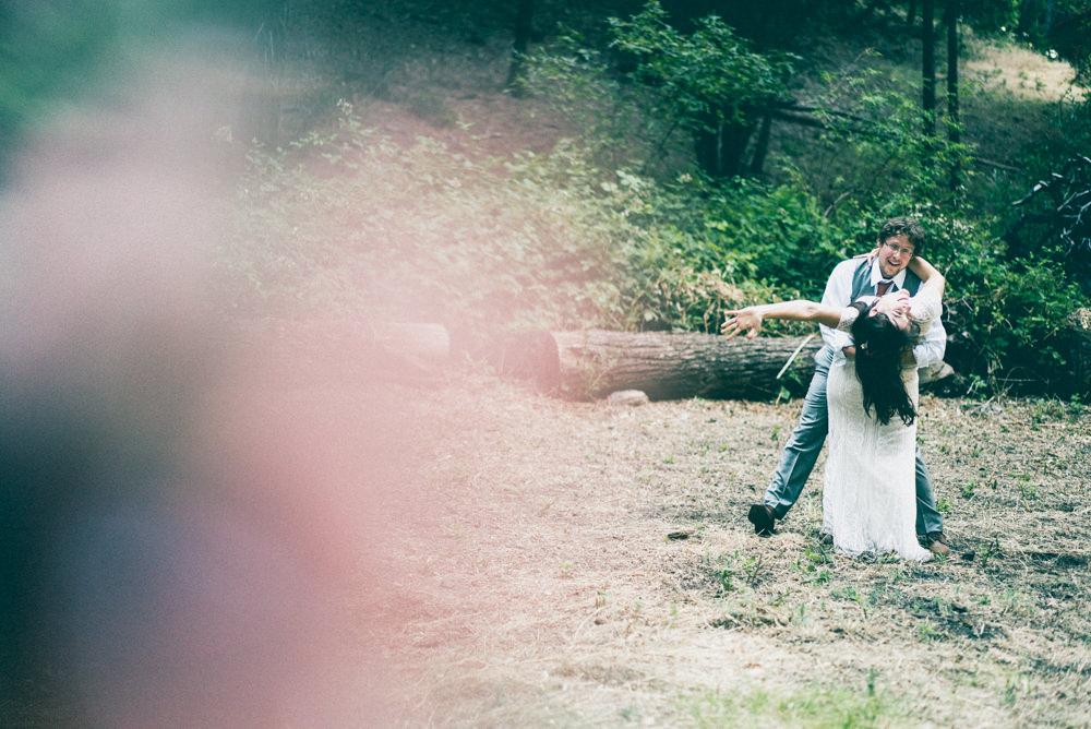 Bride and groom dancing at napa wedding