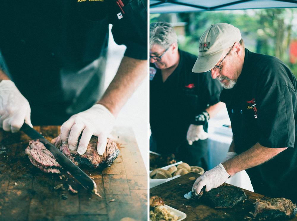 Napa BBQ brisket wedding catering