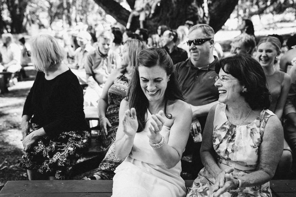 Black and white napa outdoor summer wedding photography