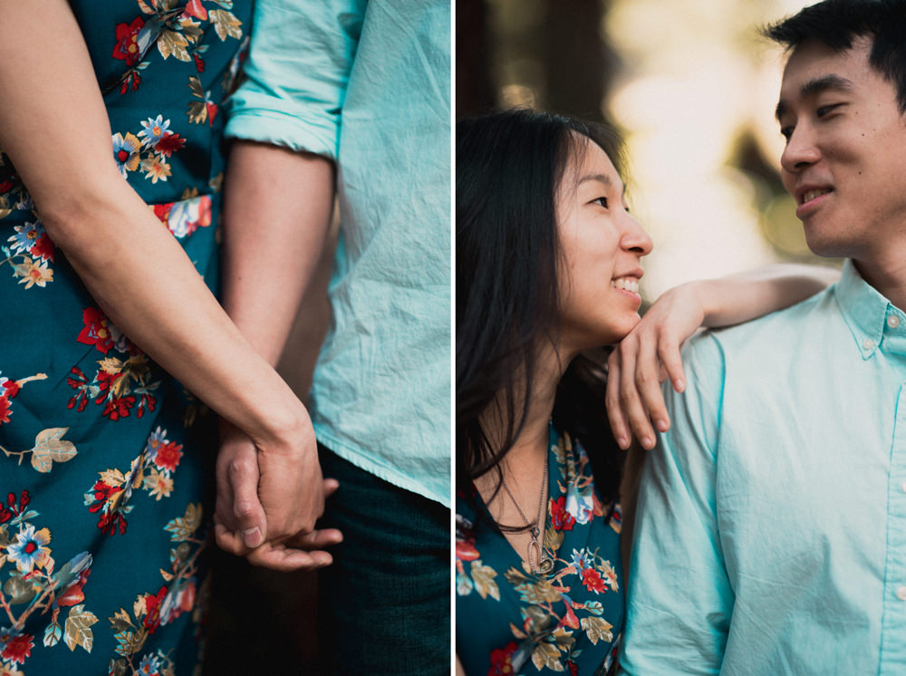 Couple's engagement shoot in golden gate park