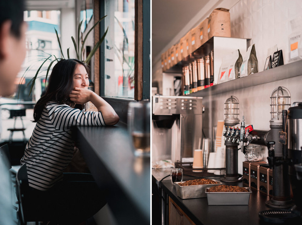 Couple first date engagement shoot in San Francisco