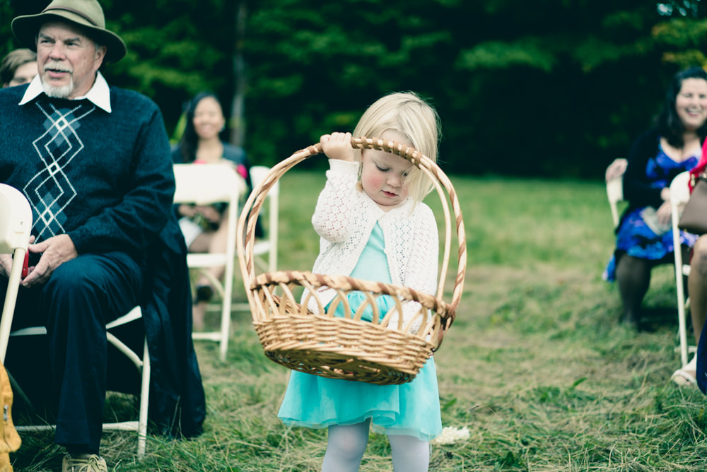 Cute flower girl basket idea